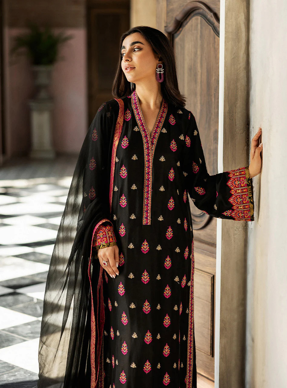 Black Orchid Kashmiri Embroidery - Image 4