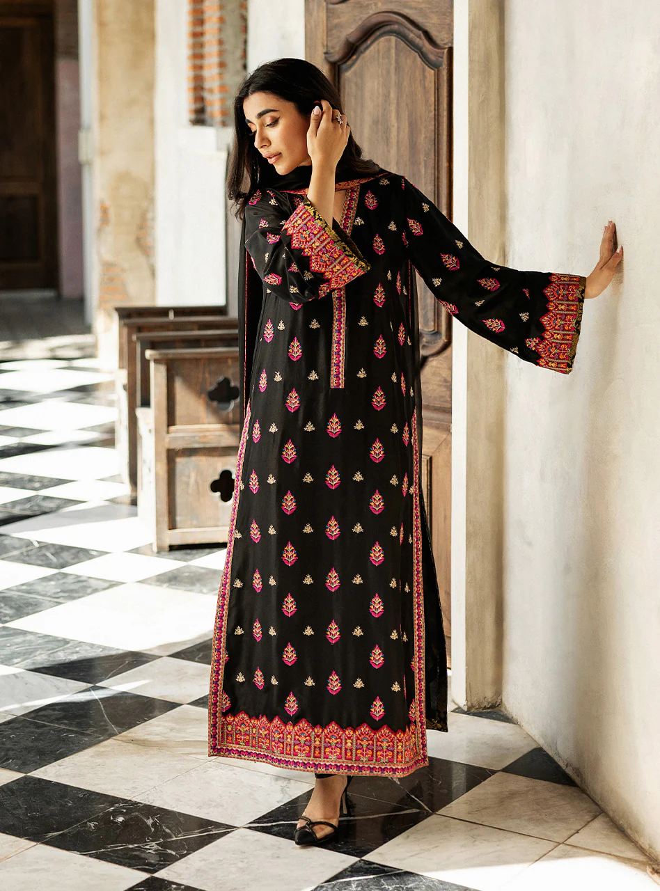 Black Orchid Kashmiri Embroidery - Image 5