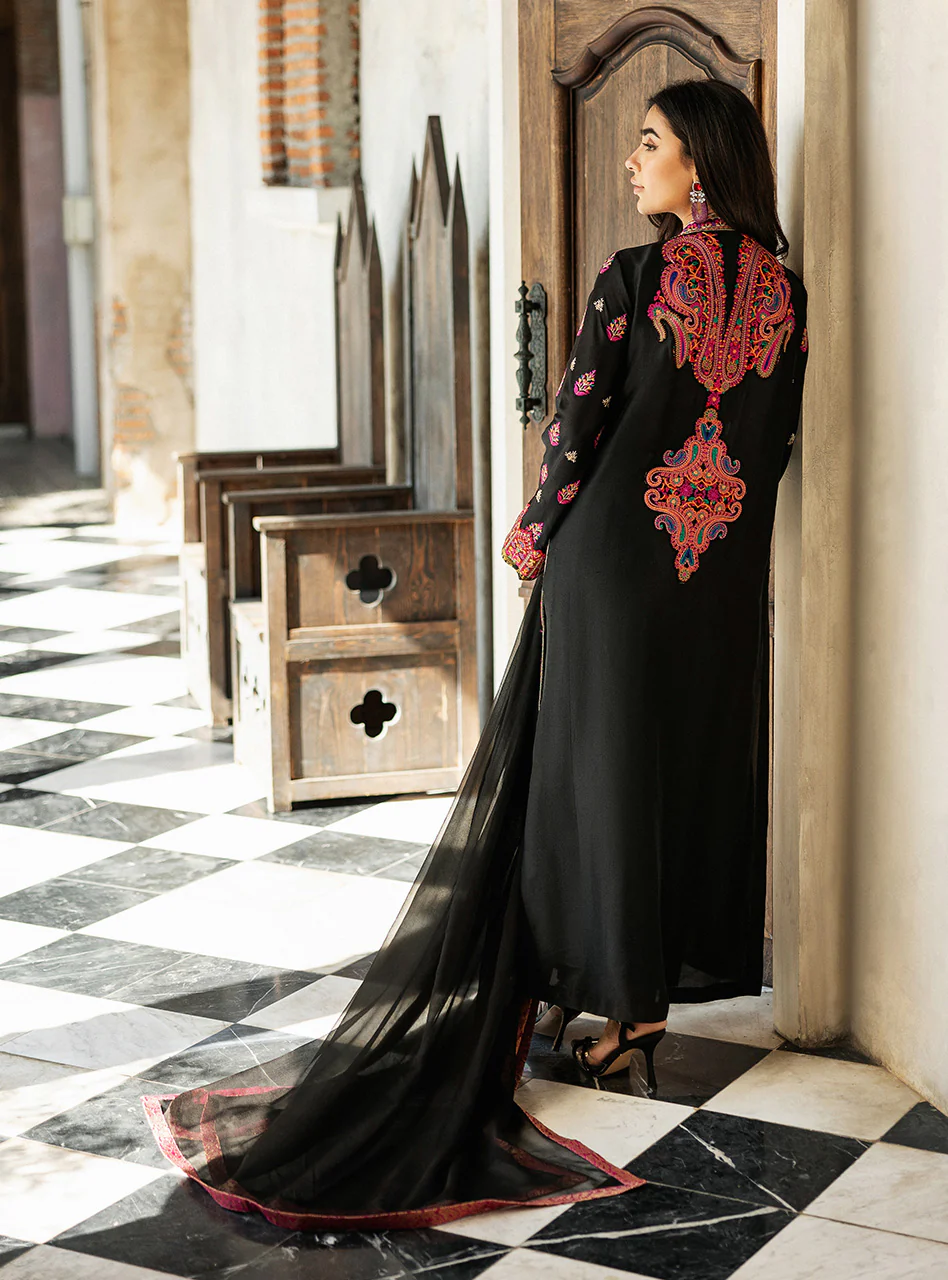 Black Orchid Kashmiri Embroidery - Image 6