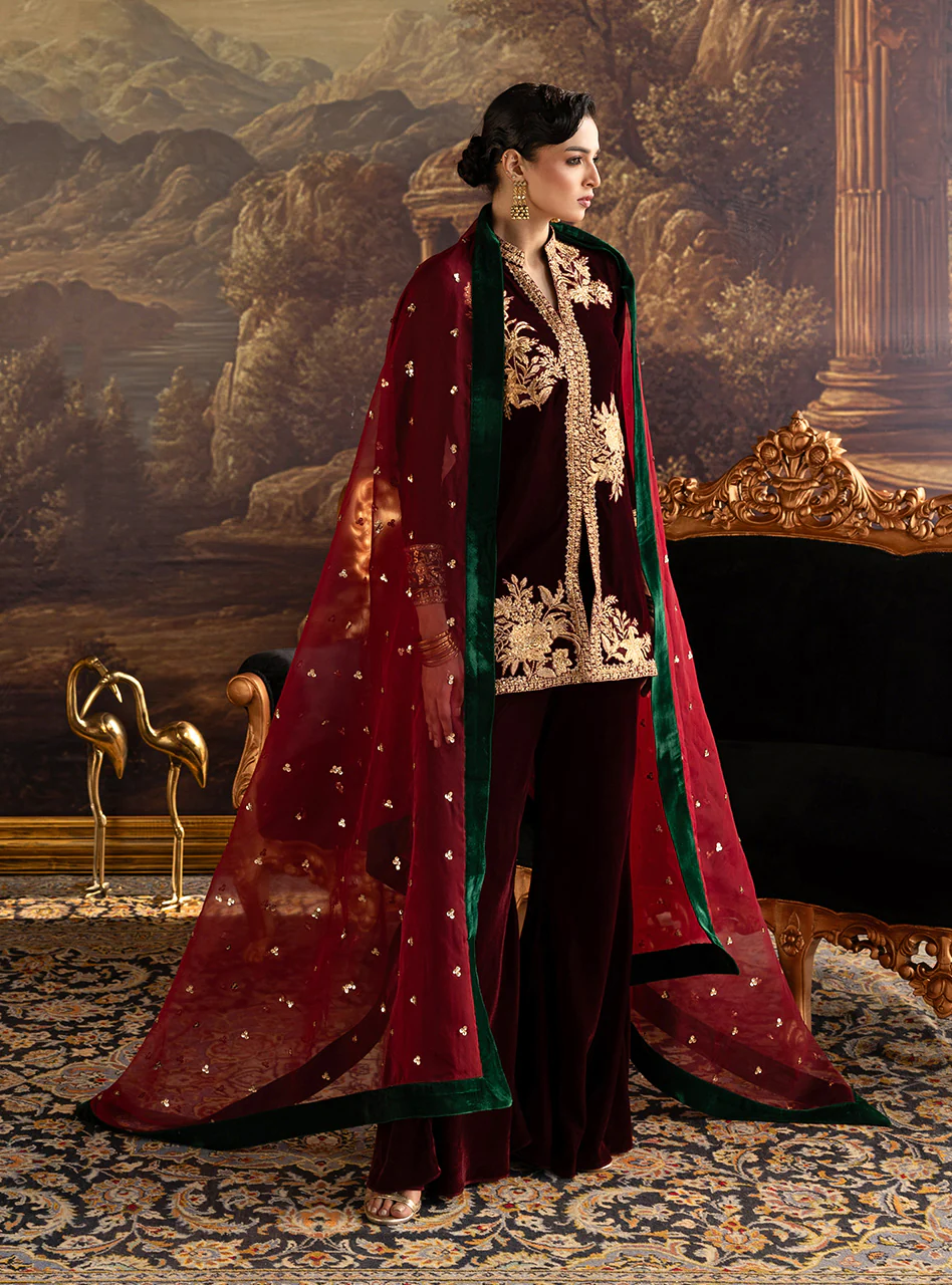 Claret Flared Pants - Image 3